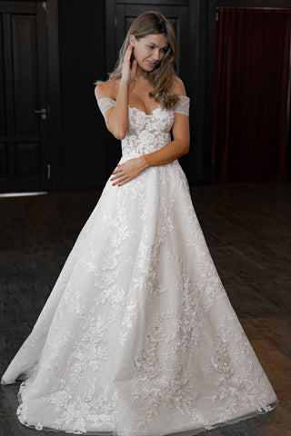 A-line Lace Wedding Dress Divon A-line Lace Wedding Dress Divon