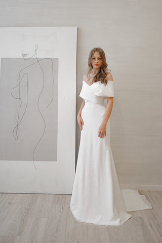 Sparkly Sheath Wedding Dress Jolie
