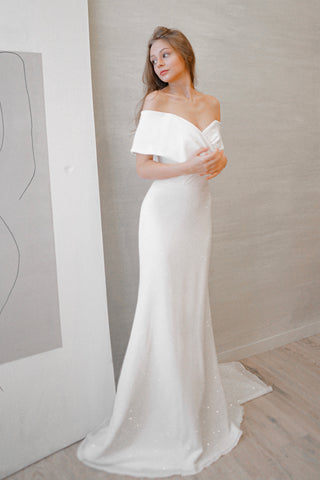 Sparkly Sheath Wedding Dress Jolie Olivia Bottega Sparkly Sheath Wedding Dress Jolie Olivia Bottega