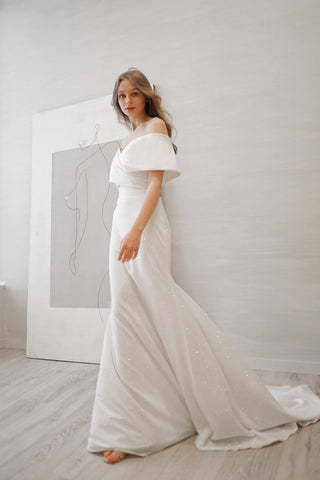 Sparkly Sheath Wedding Dress Jolie – Olivia Bottega