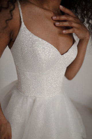 Shiny Short Wedding & Evening Dress Rakel 2