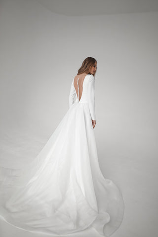 Minimalist Organza Wedding Dress Tayra