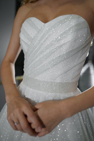 Sparkle Sleeveless Wedding Dress Kerstin