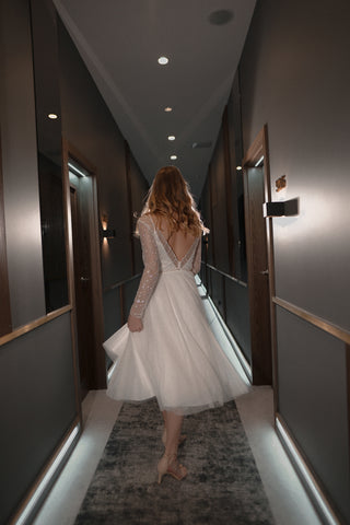 Open Back Wedding Dress Tirion Midi