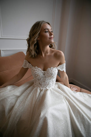 elise satin wedding dress Elise