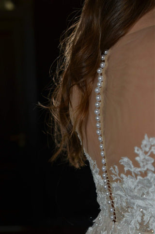 Plus size lace A-line wedding dress Enn - oliviabottega