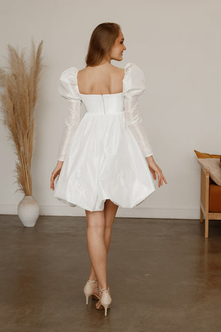Short Taffeta Wedding Dress Mariell US 18 Short Taffeta Wedding Dress Mariell US 18