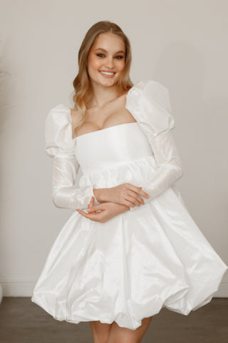 Short Taffeta Wedding Dress Mariell US 18 Short Taffeta Wedding Dress Mariell US 18
