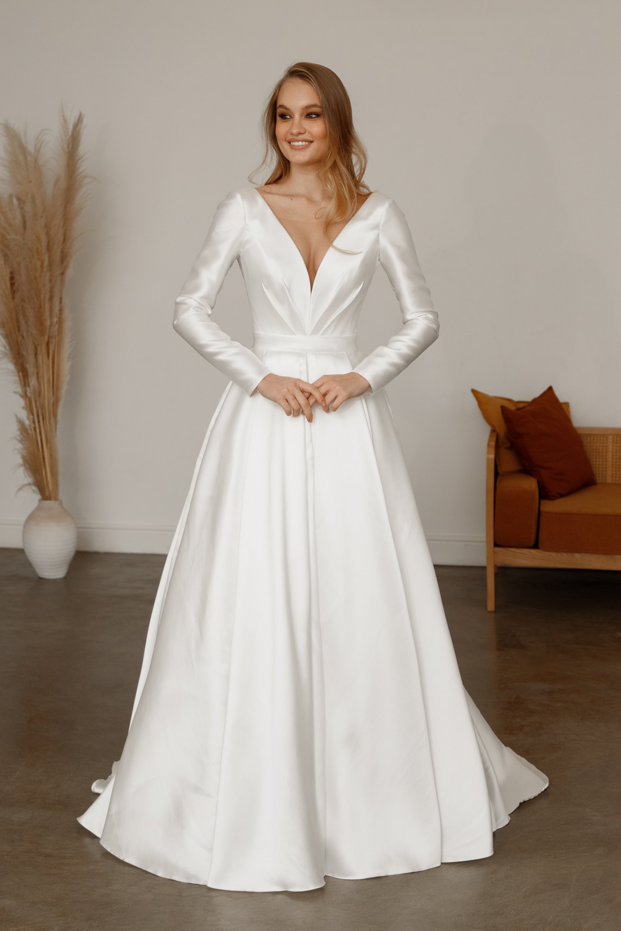 Long Sleeve Wedding Dresses  Gowns Beautiful Styles Olivia Bottega