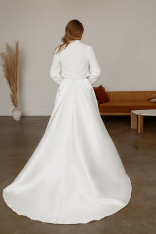 ivory jacket dress McKay Double-Breasted Coat Dress Tadashi Shoji Official Online Boutique