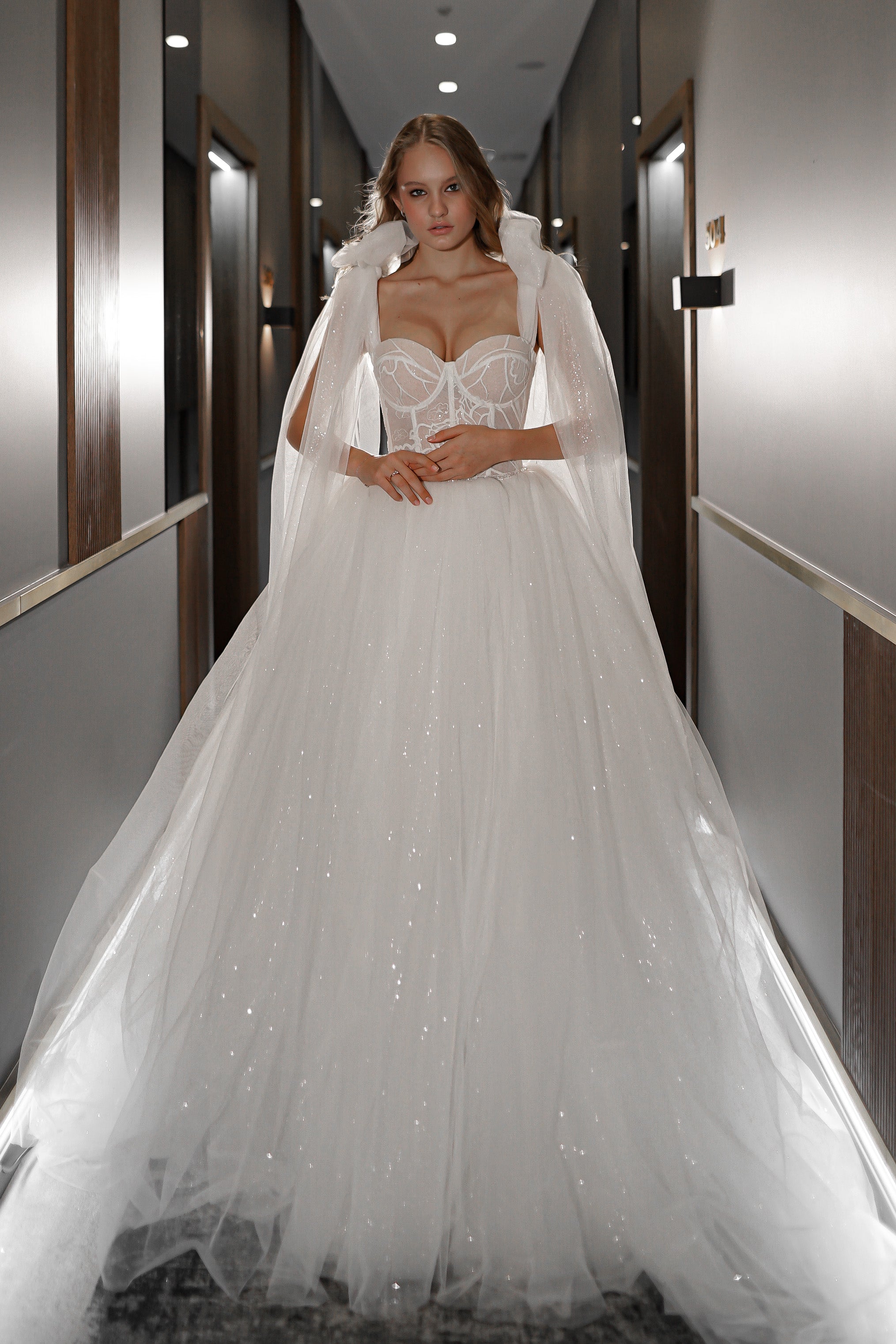 Bianco Detachable Ivory Beaded Wedding Dress Straps