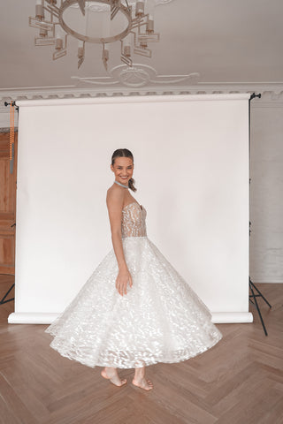 Sequin Wedding & Evening Dress Monro Light ivory / Ready-to-Ship / Custom Size Sequin Wedding & Evening Dress Monro Light ivory / Ready-to-Ship / Custom Size