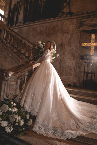Lace wedding dress Elizabett Deco - oliviabottega