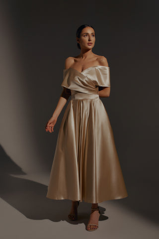 Gold Cameron Midi - Olivia Bottega