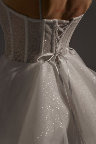 Shiny Short Wedding & Evening Dress Rakel