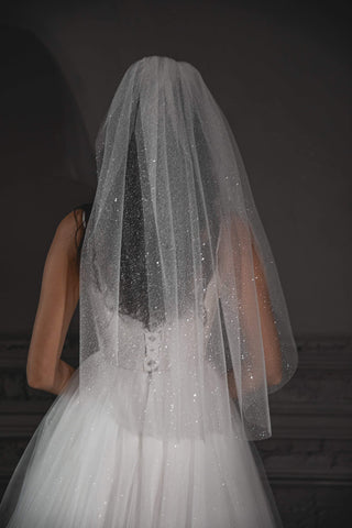 Sparkly wedding veil - oliviabottega