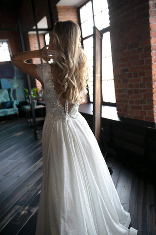 Sparkle wedding dress Udjin Light - oliviabottega