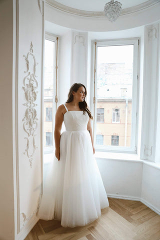 Plus size sparkly wedding dress Klouzi - oliviabottega