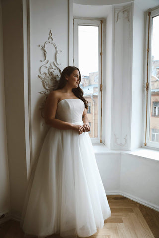 Plus size sparkly wedding dress Klouzi - oliviabottega