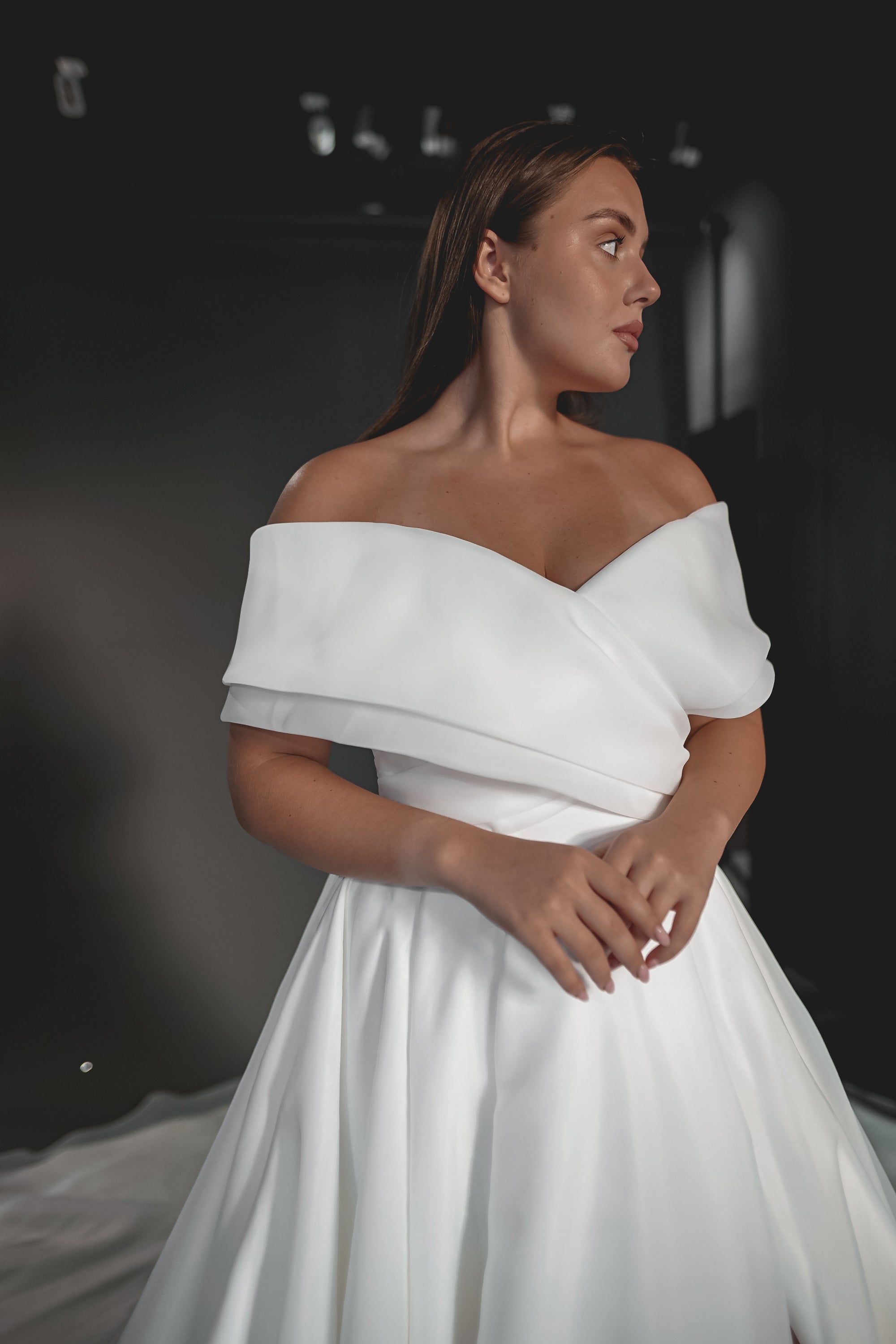 Plus Size Organza Wedding Dress Cardi – Olivia Bottega