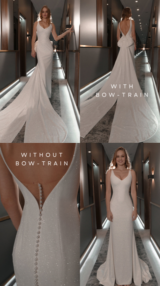 Detachable Sparkly Bow-Train Eva