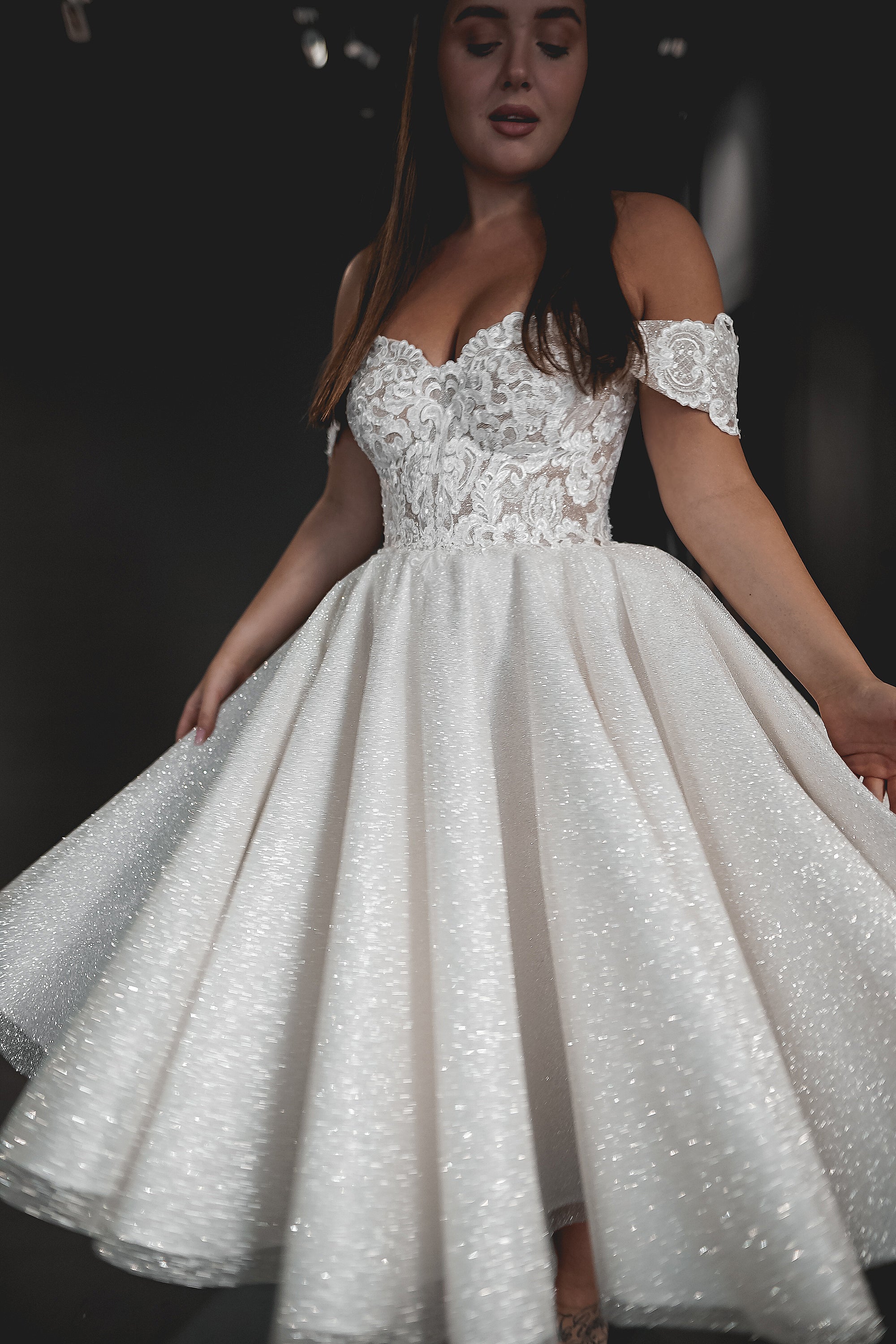 Short Lace Reception Wedding Dress Plus Short Lace Reception Wedding Dress Plus