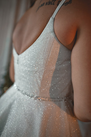 Plus Size Shiny Wedding & Evening Dress Heist Midi