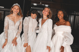 Royal Lace Off-The-Shoulder Sparkly Wedding Dress Meryem