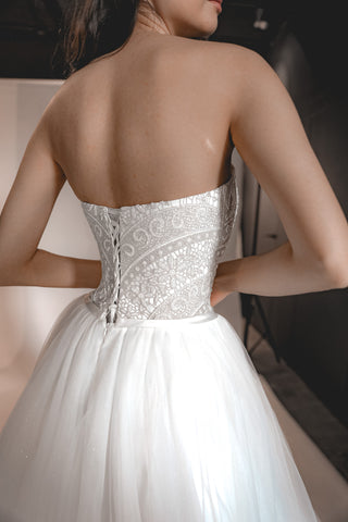 Wedding Dress Noir with Sparkly Skirt