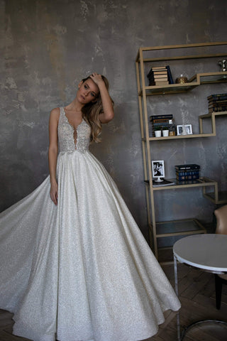 Sparkly wedding dress Udjin - oliviabottega
